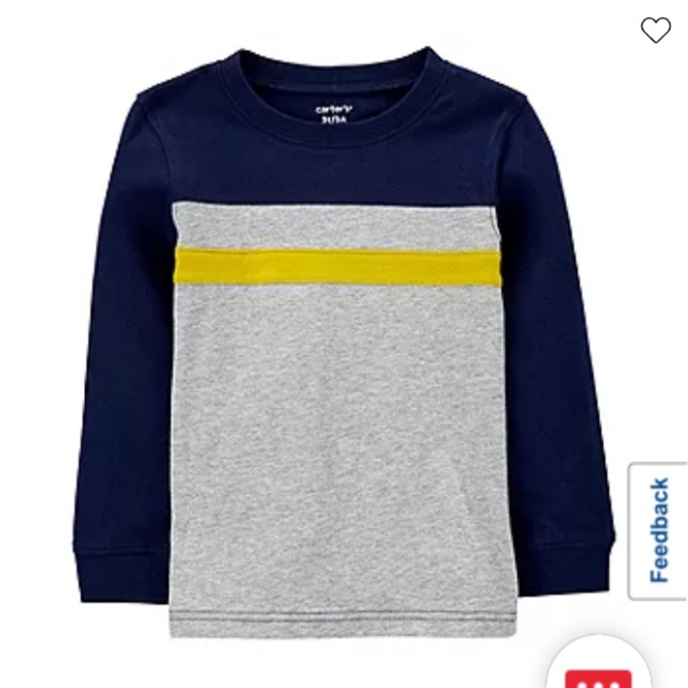 Carter's Toddler Boys Crew Neck Long Sleeve T-Shirt